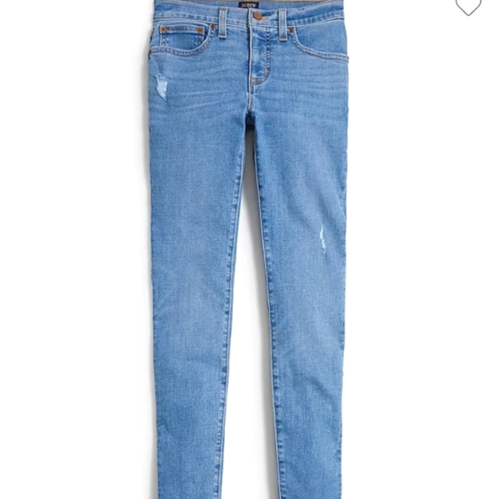 JCREW 8" Mid-Rise Skinny - Cloudy Blue Sz 35